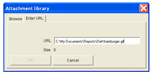 Enter a URL for an attachment.